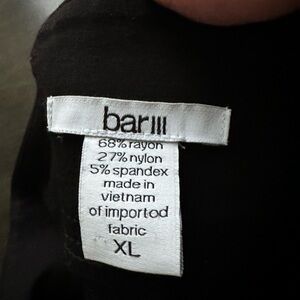 Bar III Black Stetch Pants- XL Capri